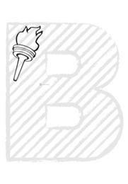 Striscione BENVENUTI in bianco e nero
