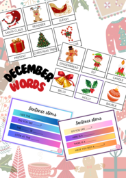 Flashcards - December words di Vita da Mammestra