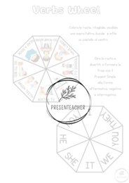 La ruota dei verbi - Verbs Wheel