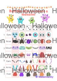 Halloween: Roll the dice to create a monster 🎃👻
