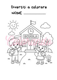 Primo Giorno di Scuola – Schede Creative da Colorare e Racconta le tue emozioni.