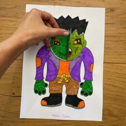 Frankenstein multi-face - Halloween