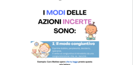 I modi verbali delle azioni certe e incerte