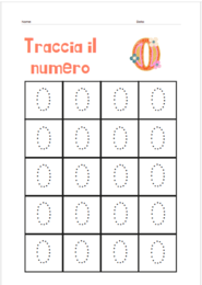 Matematica - traccia il numero