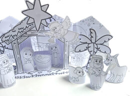 🎄 Presepe di Carta 3D – Un’attività didattica creativa per il Natale