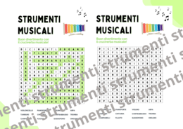 Cruciverba musicale-strumenti musicali.