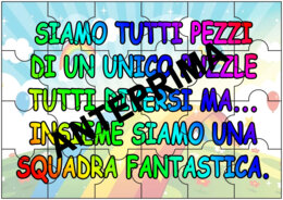 EDUCAZIONE CIVICA: PUZZLE "TUTTI PEZZI DI UN UNICO PUZZLE" SCUOLA PRIMARIA