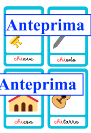 Nomenclature dei suoni difficili per leggere e per scrivere-chi/che