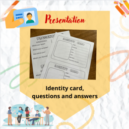 Identity card and presentation