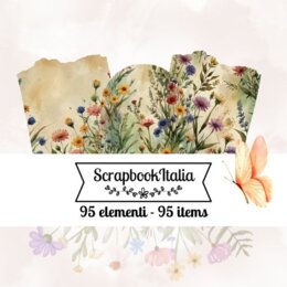 Fiori - 95 elementi decorativi per agende e quaderni