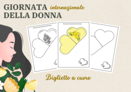 Giornata internazionale della donna: bigliettto a cuore