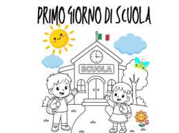 Primo Giorno di Scuola – Schede Creative da Colorare e Racconta le tue emozioni.