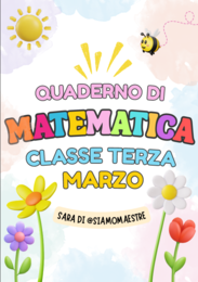 Quaderno di matematica classe terza marzo
