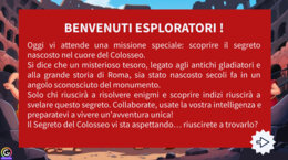 ESCAPE DIGITALE sui ROMANI: "Alla Ricerca del Segreto del Colosseo"