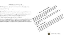 " DALLA PAURA AL CORAGGIO"- Percorso sulle emozioni dalla prima alla quinta