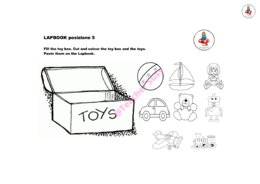 LAPBOOK "Curious George visits a toy shop"
