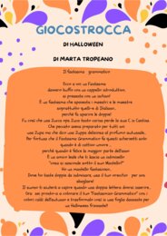 Giocostrocca di Halloween. Il fantasma grammatico