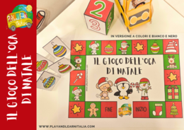 GIOCO DELL'OCA CARTACEO DI NATALE