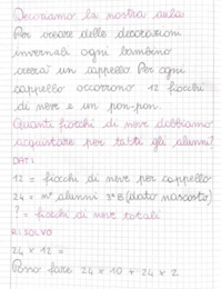 Quaderno di matematica classe terza gennaio con progettazione