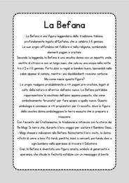 Schede didattiche sulla Befana