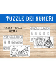 Puzzle dei numeri di Natale