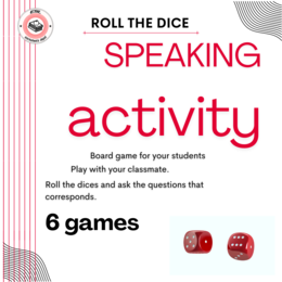Speaking activity - roll the dice