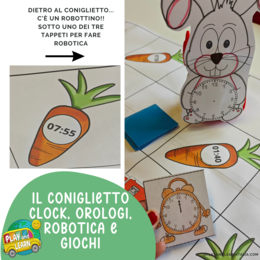 IL CONIGLIETTO CLOCK: OROLOGIO - GIOCHI E ROBOTICA
