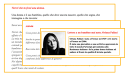 Vorrei che fossi donna; un percorso di educazione civica