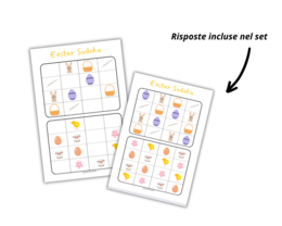 Easter For Preschoolers - Pasqua per bambini della scuola materna - set di schede di lavoro per l'apprendimento della lingua inglese per bambini della scuola materna, 8 diversi compiti, abbinamenti, conteggio, sudoku, labirinto, I spy, carte illustrate.