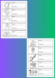 Etichette - Segnaposto per libri quaderni e banchi