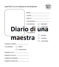 Identikit di un animale in via di estinzione