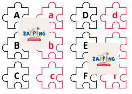 PUZZLE stampato maiuscolo e minuscolo