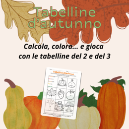 Colora le tabelline 2 e 3_autunno edition