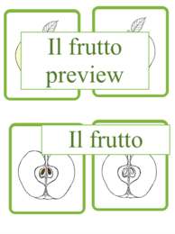 Nomenclatura arricchita Montessori: il frutto