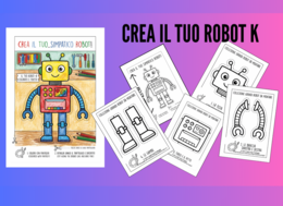 Robot-K: Il Mio Primo Amico di Cartoncino da Colorare e Costruire