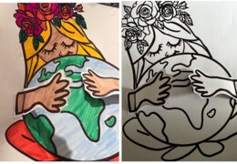 Mother Earth - coloring card