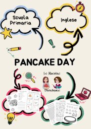 Pancake day - Activities (schede didattiche)