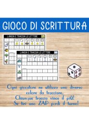 Gioco della scrittura dell'alfabeto
