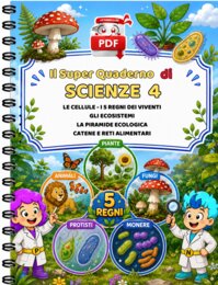 SUPER QUADERNO DI SCIENZE 4 - I 5 regni