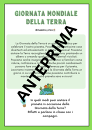 ATTIVITÀ PER LA GIORNATA MONDIALE DELLA TERRA Schede classe seconda