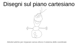 Disegni nel piano cartesiano: dai punti a Olaf