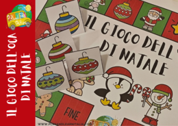 GIOCO DELL'OCA CARTACEO DI NATALE