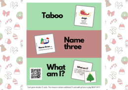 CHRISTMAS speaking games 🎄⛄🎅🏼🤶🦌❄ giochi vocabolario di Natale inglese