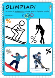 Olimpiadi invernali attività di matematica classe quarta/quinta scuola primaria