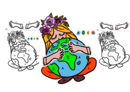 Mother Earth - coloring card