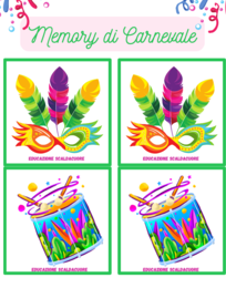 Memory di Carnevale con Attività