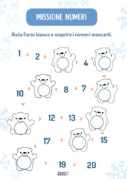 Contare fino a 20.