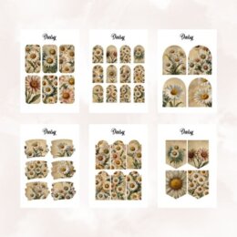 Margherite - 95 elementi decorativi per agende e quaderni