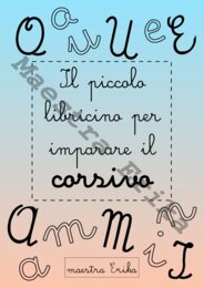 Il piccolo libricino per imparare il corsivo