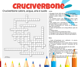 Cruciverbone: acqua, aria, calore e suolo